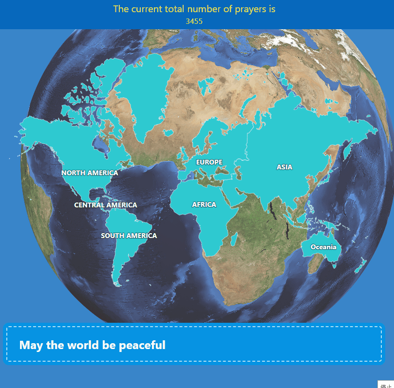 Global Map to Prayer Page of Each country